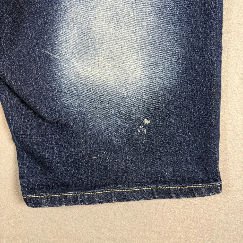 Y2K Southpole Denim Biker Shorts‎ Mens 38 Blue Slim Moto Distressed Streetwear